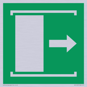 E033 safe condition door slides right to open